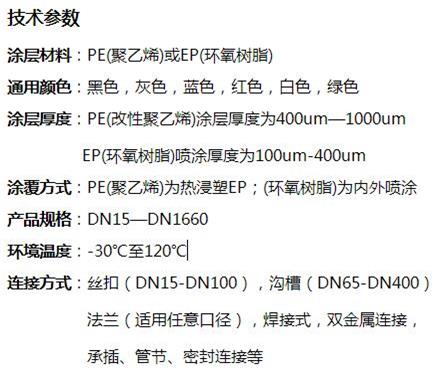 本溪消防涂塑钢管供应技术参数